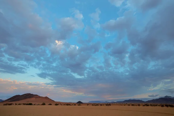 Luz Mañana Colorea Las Nubes Namib Desierto Namibia —  Fotos de Stock