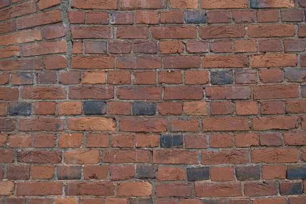 Стіна Шпалери Темно Коричневої Цегли Фон Старовинної Стіни Замку Червоної — стокове фото