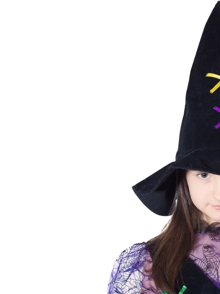 Portrait of girl in magician costume — Stock Photo, Image