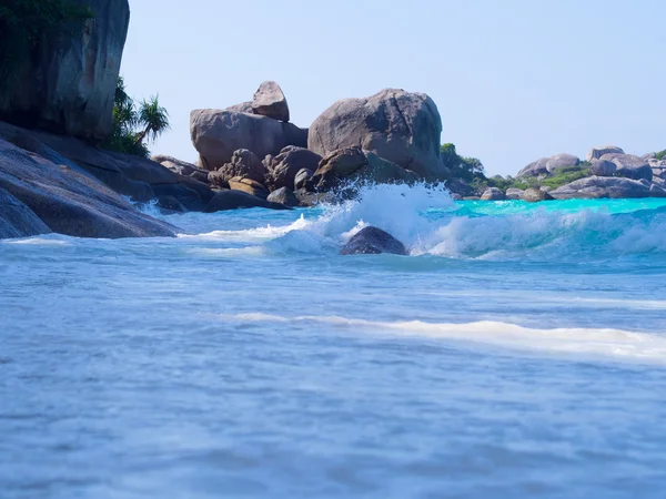 Wave and sand background — Stock Photo, Image