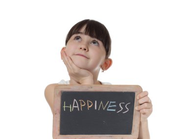 kız ve yazı tahtası