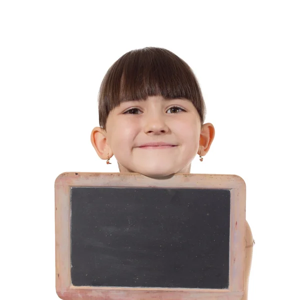 Kız ve yazı tahtası — Stok fotoğraf