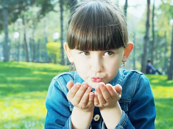 Ragazza faccia — Foto Stock