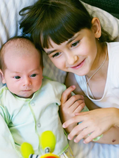 Syster och bror — Stockfoto