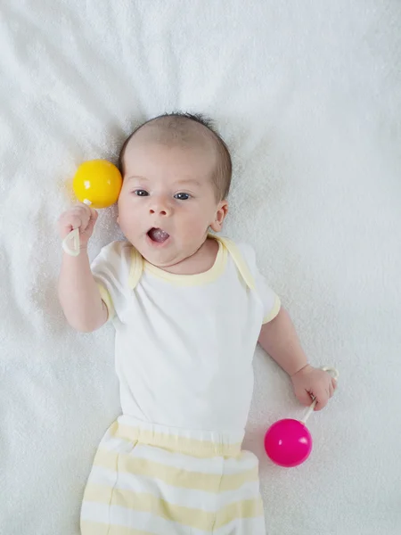 Retrato de bebê caucasiano — Fotografia de Stock