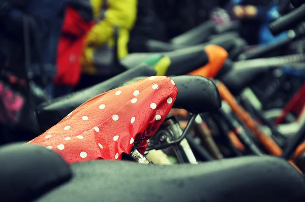 Dots on a bike — Stock Photo, Image