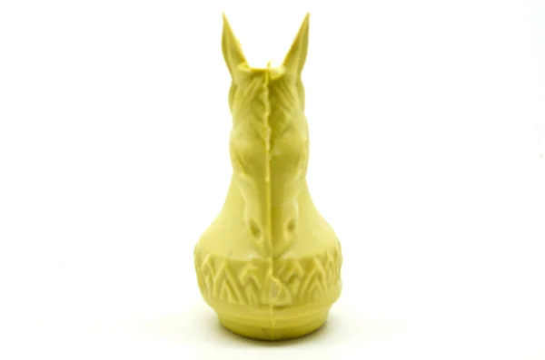 Yellow horse chess icon — Stock Photo, Image