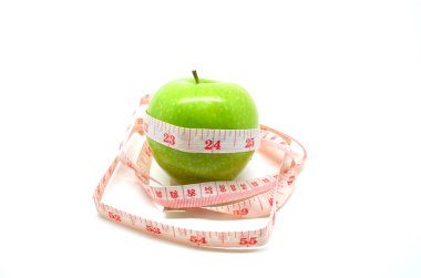 elma tapeline, diyet insanlar için bir fikir ile sarılmış.