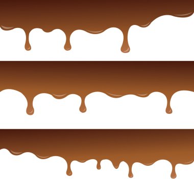 Melted chocolate for notepad or background clipart