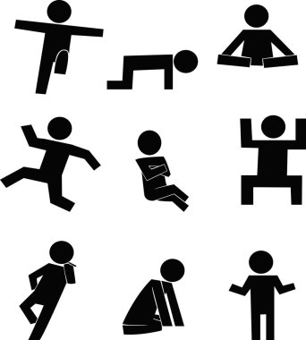 çeşitli eylemler erkeklerde