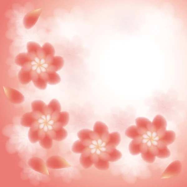 Ροζ λουλουδάτο φόντο — Διανυσματικό Αρχείο