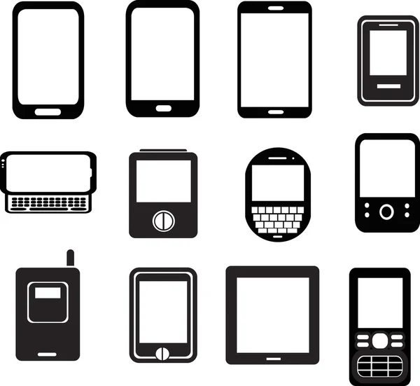 Mobile phone icons Stock Illustration
