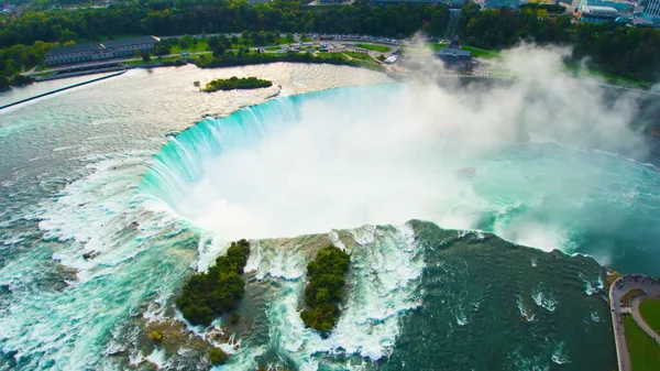 Niagara Faller Vacker Antenn Utsikt — Stockfoto