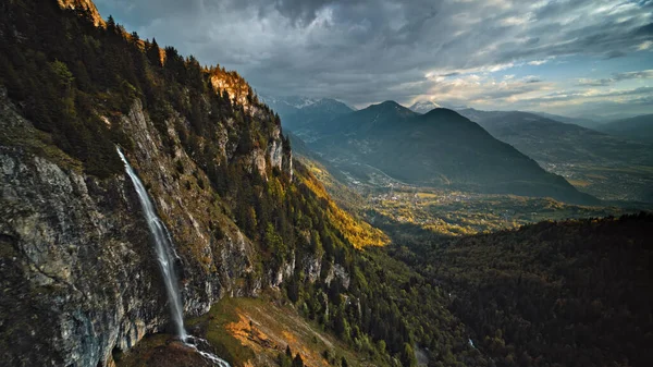 Schöne Aussicht Auf Die Dolomiten Berge Und Wälder — Stockfoto