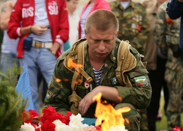 Rusland. dag van luchtlandingstroepen 02.08.13 Rechtenvrije Stockafbeeldingen