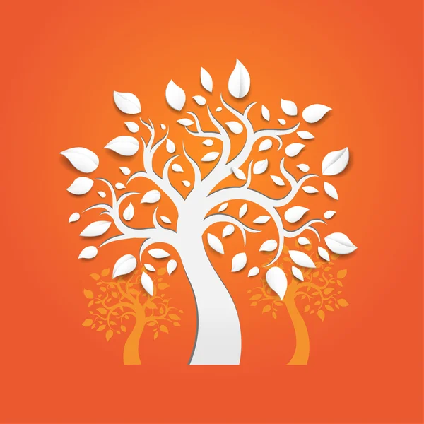 Árbol de otoño — Vector de stock