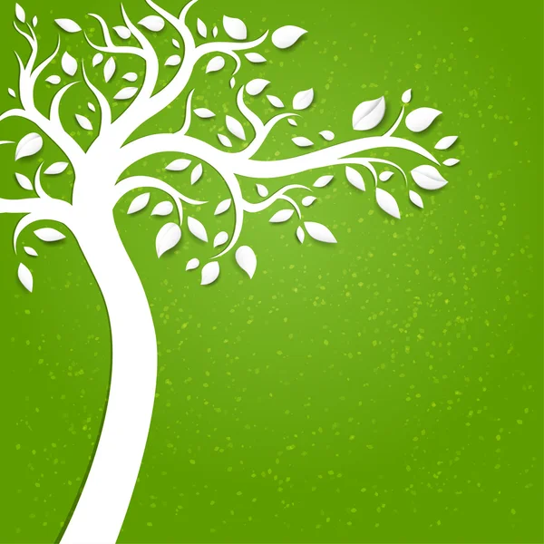 Fundo com árvore — Vetor de Stock