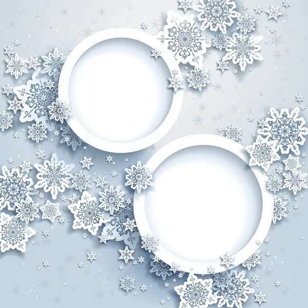 kar taneleri ile soyut kış tasarım