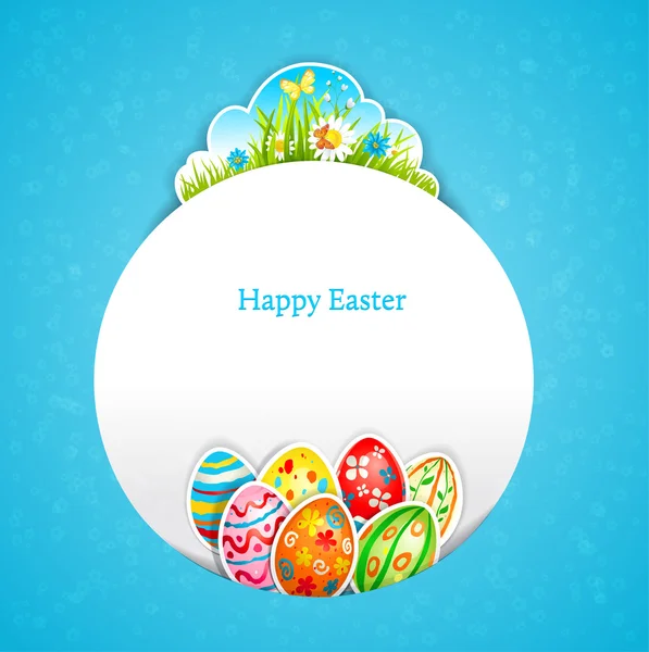 Blue Easter background — Stock Vector