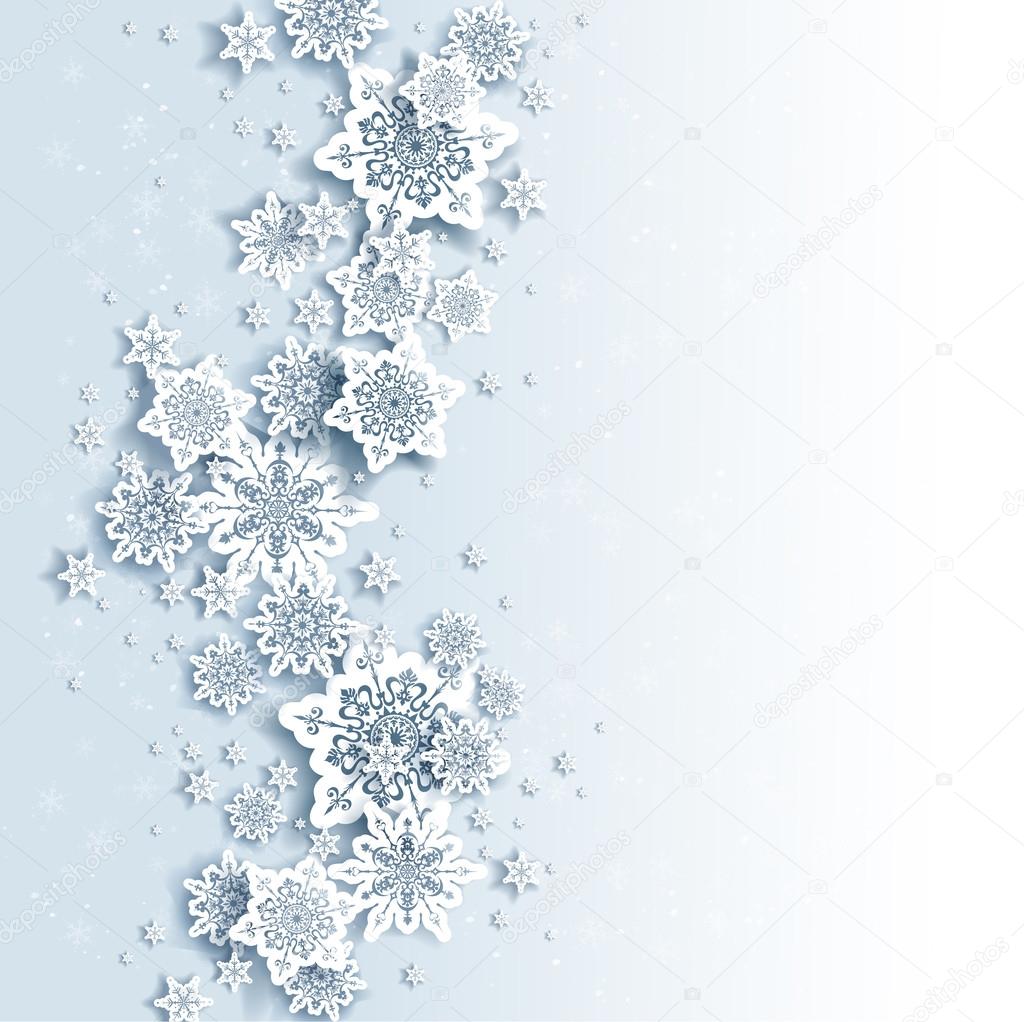 Winter snowflakes