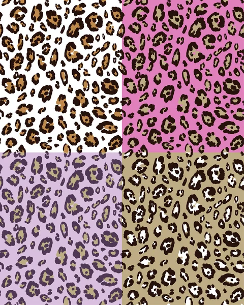 Leopard skin seamless pattern — Stock Vector