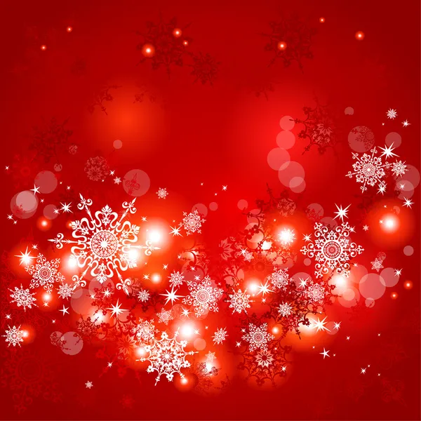 Fond rouge de Noël — Image vectorielle