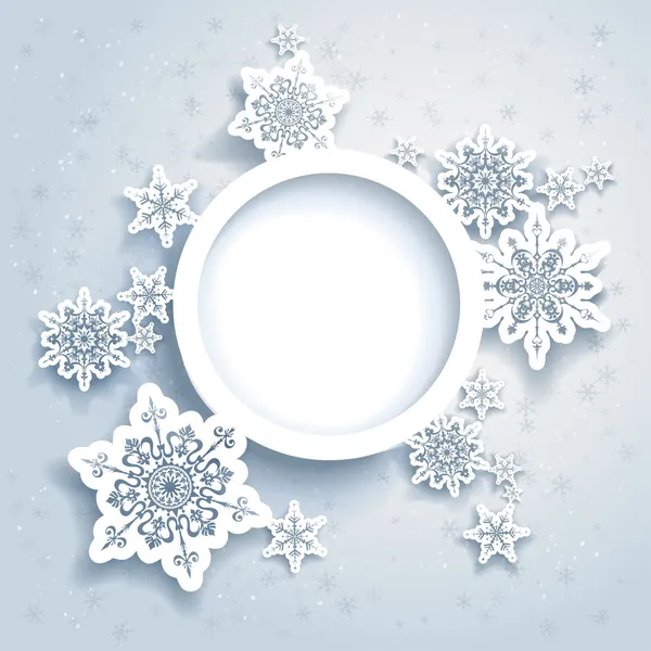 Conception abstraite d'hiver — Image vectorielle
