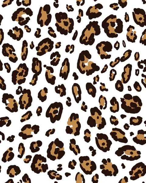 Leopard skin seamless pattern — Stock Vector