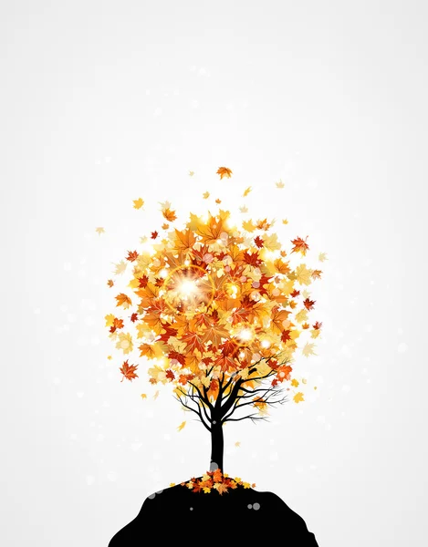 棵孤独的树 — 图库矢量图片