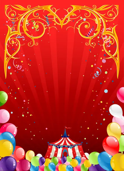 Feestelijke circus achtergrond — Stockvector