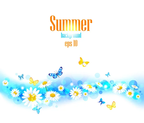 Bright summer background — Stock Vector