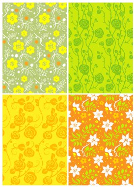 dört çiçek sorunsuz