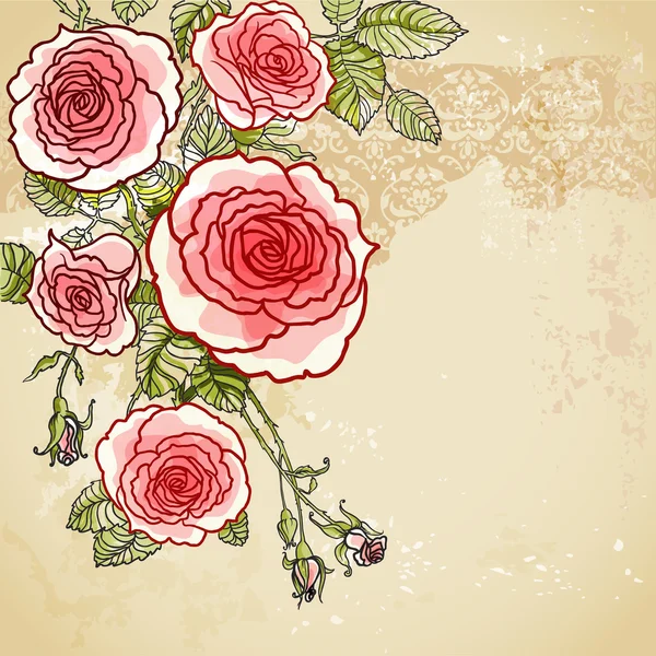 Floral invitation background