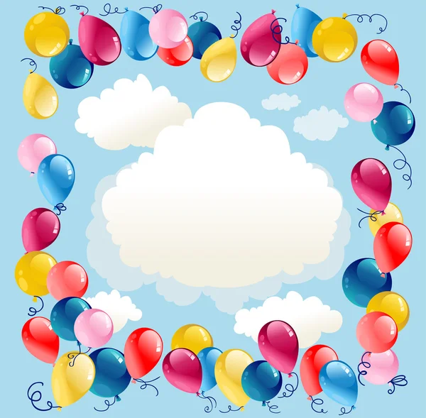 Luftballons Hintergrund — Stockvektor