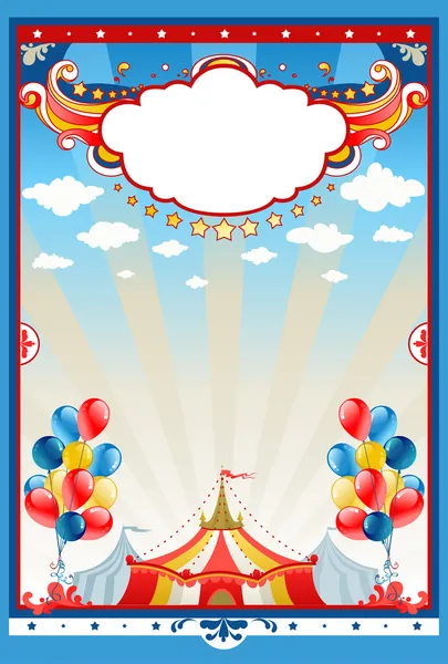 Cirkus tält bakgrund — Stock vektor