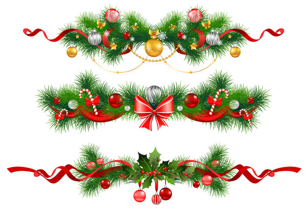 Christmas decoration with spruce tree