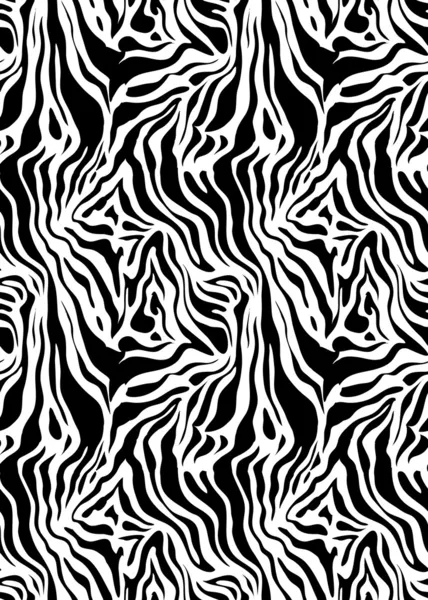 Abstract zebra skin pattern — Stock Vector