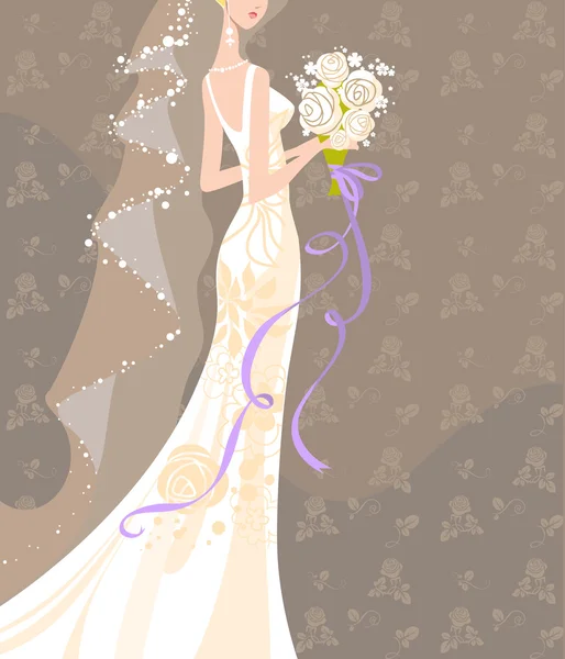 Bouquet de mariage — Image vectorielle