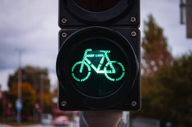 Almanya 'nın Kiel kentinde bisiklet trafiği kavramı ve trafik yönergeleri