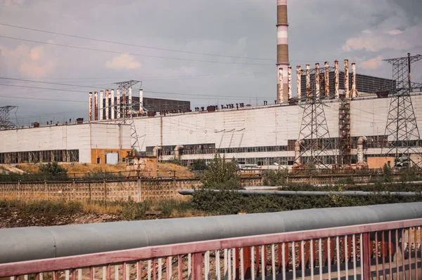 Atom Reaktörü Patlamasından Sonra Çernobil Nükleer Santrali Dördüncü Nükleer Reaktörün — Stok fotoğraf