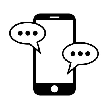 Uygulama ve ileti için telefon simgesi simgesi