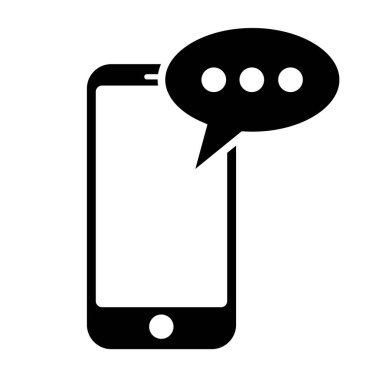 Uygulama ve ileti için telefon simgesi simgesi