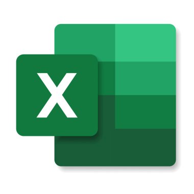Logo XLS dosya simgesinin modern düz tasarımı