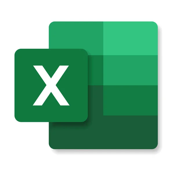 Modern Flat Design Logo Xls File Icon — Stock Vector