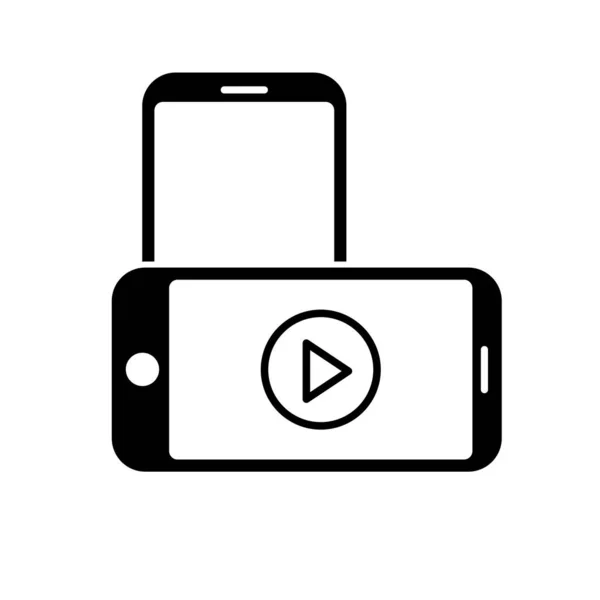 Phone Icon Telephone Icon Symbol Play Video Icon — Stock Vector