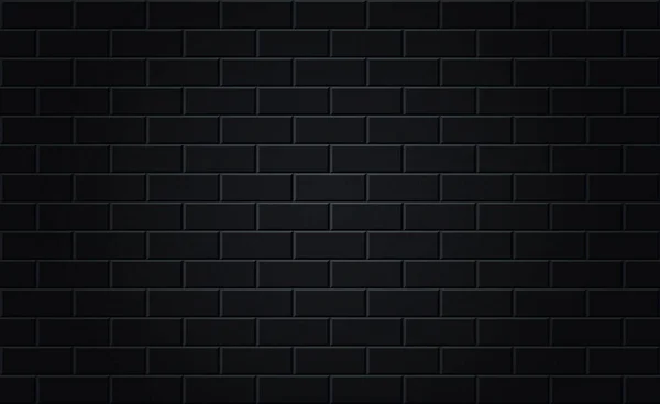 Black Brickwall Background Neon Lights Posters — 스톡 벡터