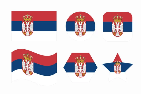 塞尔维亚独立日或选举的简单例证 — 图库矢量图片