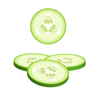 Hamburger için salatalık dilimleri ya da dükkanlar için yiyecek tasvirleri