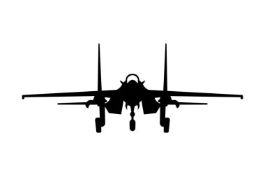 Savaş uçağı Flanker-B veya SU-27 web ve uygulama için basit bir simge