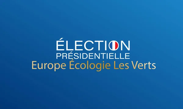 Eleição Presidencial França Ícone Logotipo Com Bandeira Francesa Nome Partido — Vetor de Stock